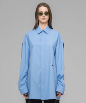 032C Blaues, oversized Hemd