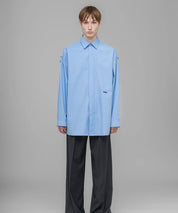 032C Blaues, oversized Hemd