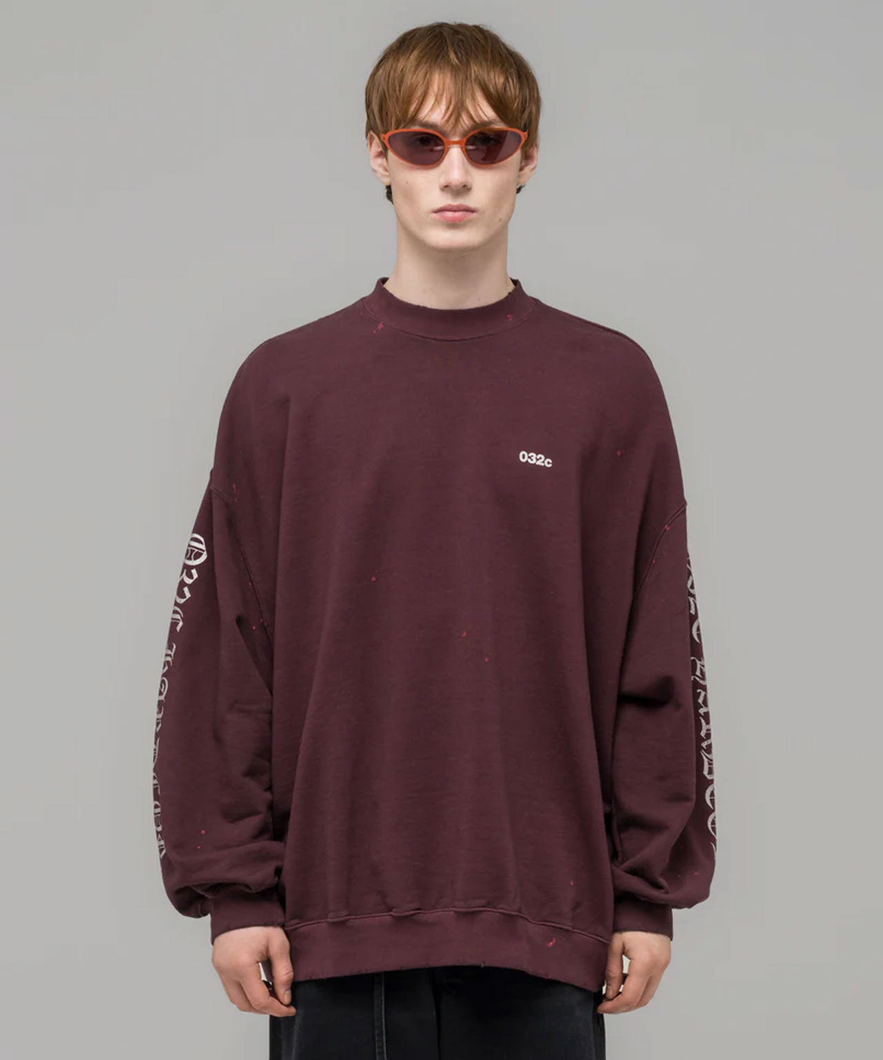 032c-sweater-longsleeve-hardcore-red-bordeaux-uni-unisex-print-stylealbum