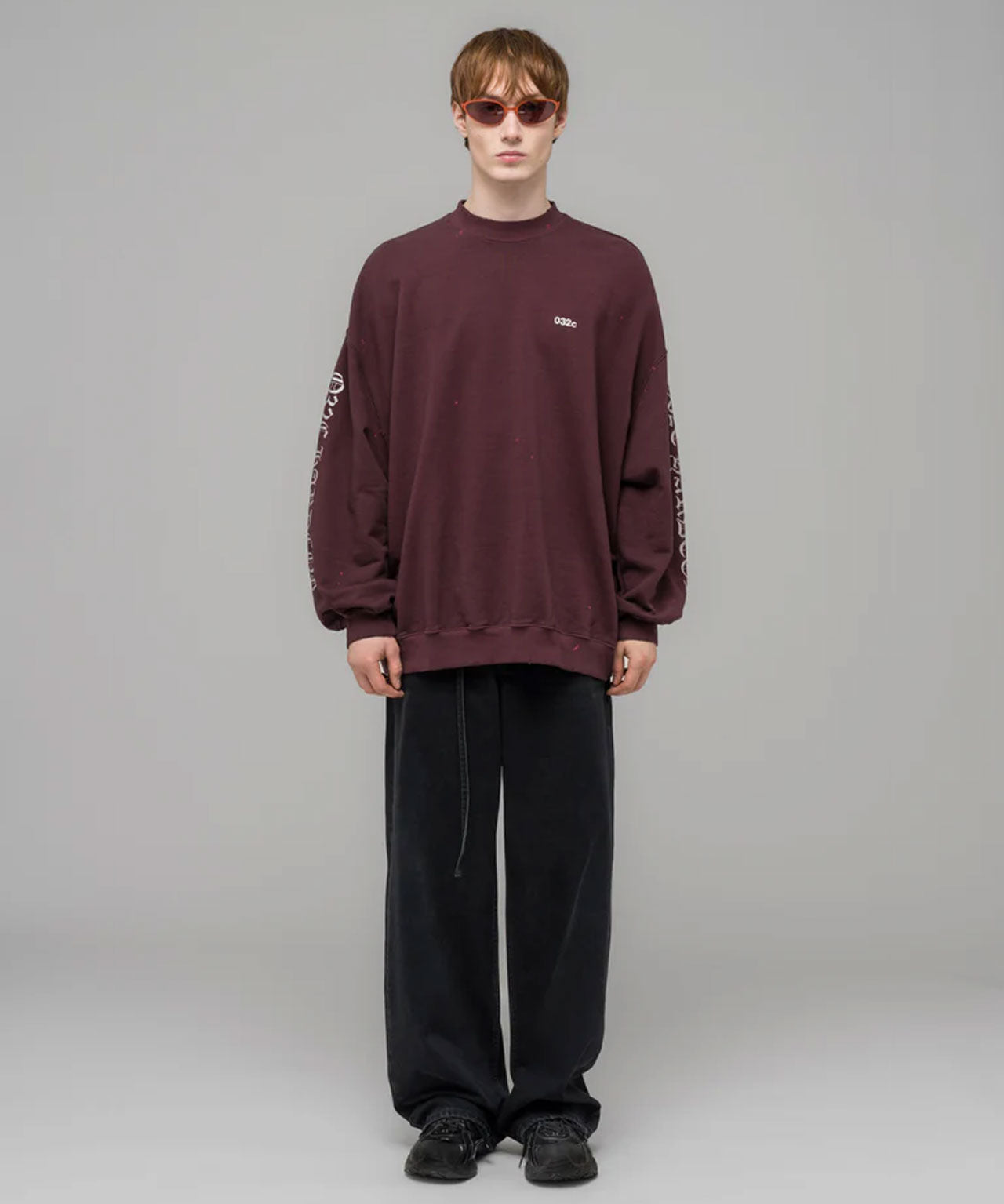 032c-sweater-longsleeve-hardcore-red-bordeaux-uni-unisex-print-stylealbum