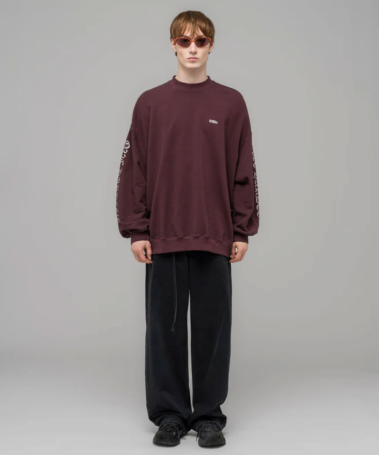 032c-sweater-longsleeve-hardcore-red-bordeaux-uni-unisex-print-stylealbum