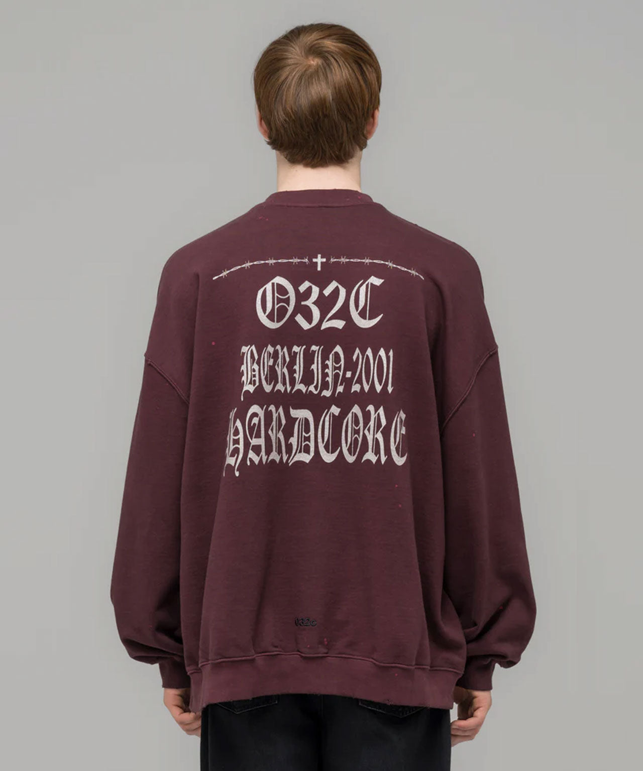 032c-sweater-longsleeve-hardcore-red-bordeaux-uni-unisex-print-stylealbum
