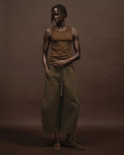 Entire Studios Olivgrüne Loft Pants