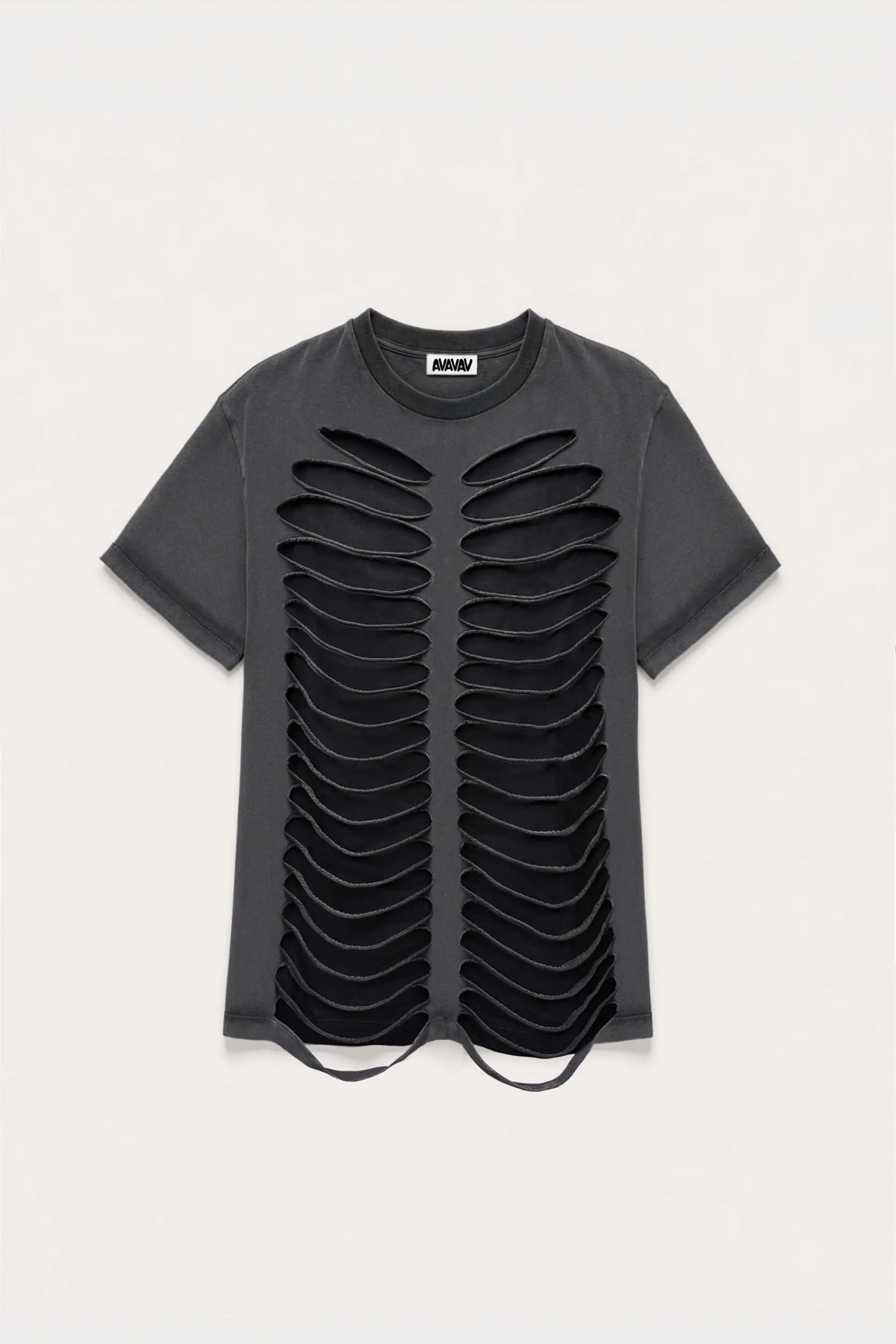 AVAVAV Layer T-Shirt mit Cut-outs – Vorderansicht