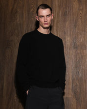 ENTIRE STUDIOS Schwarzer Pullover aus Wolle/Cashmere – Ansicht 1