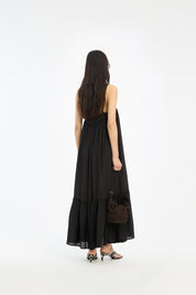 ROTATE Schwarzes Slipdress