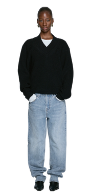 Entire Studios Schwarzer Grobstrickpullover – Ansicht 2
