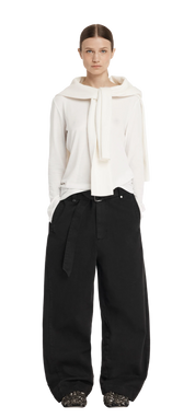 Entire Studios Schwarze Jeans mit Gürtel