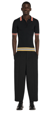 Entire Studios Nachtblaues Strickpolo