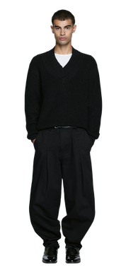 Entire Studios Schwarzer Grobstrickpullover – Ansicht 1