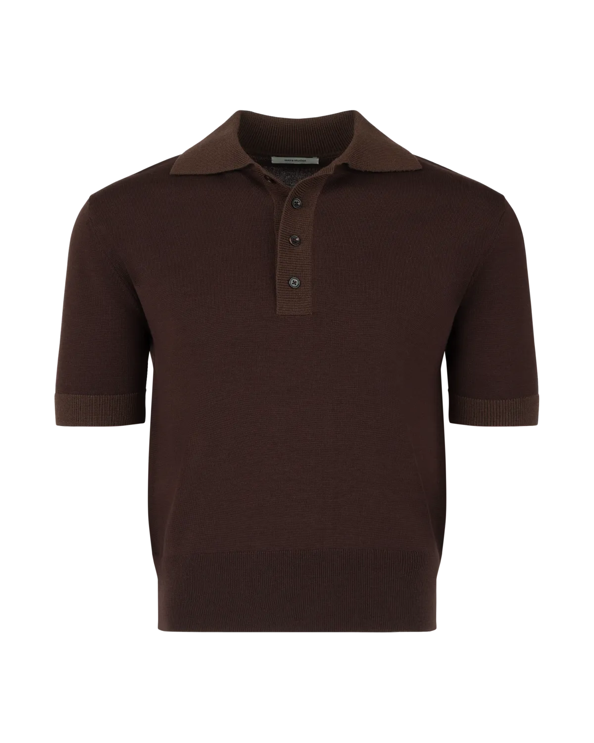 Entire Studios Nougatbraunes Strickpolo – Ansicht 5