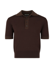 Entire Studios Nougatbraunes Strickpolo – Ansicht 5