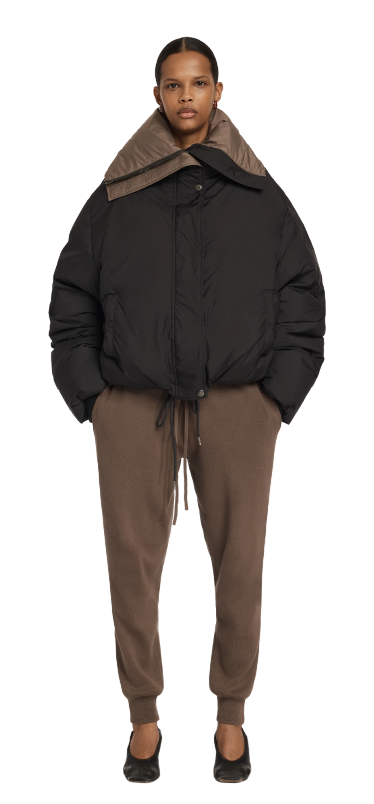 Entire Studios Leichtes Pufferjacket mit großem Funnelkragen