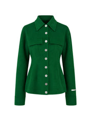 SPORTMAX Grüne Wolljacke
