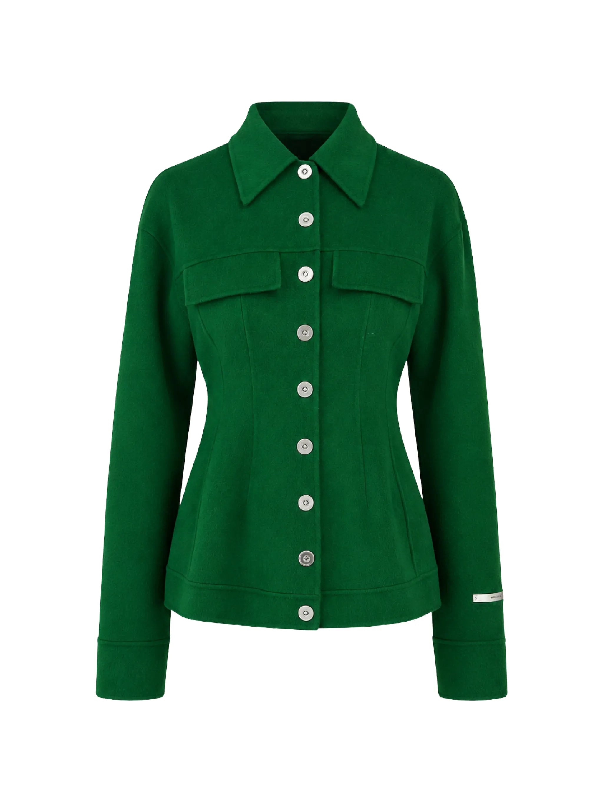SPORTMAX Grüne Wolljacke