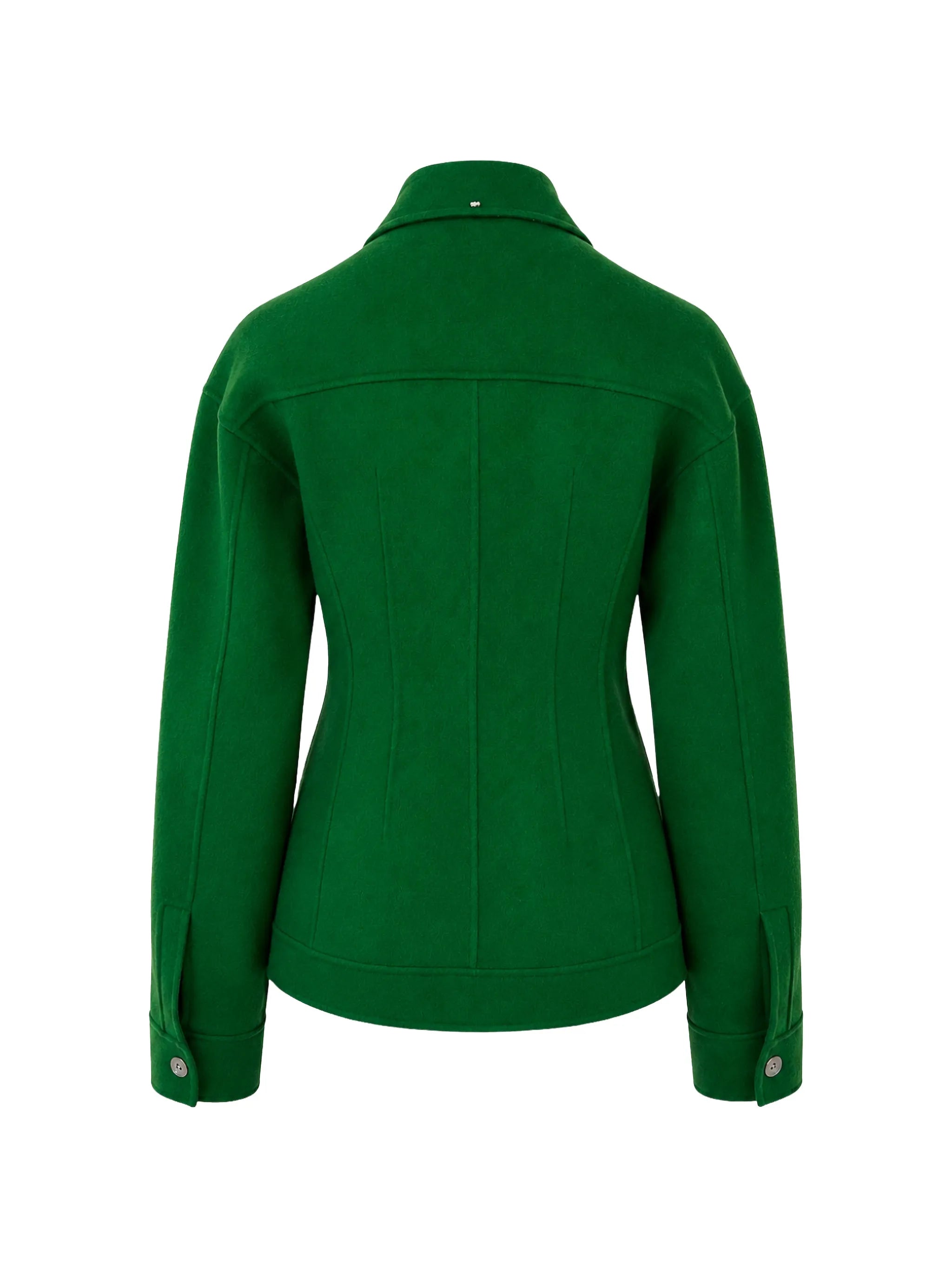 SPORTMAX Grüne Wolljacke