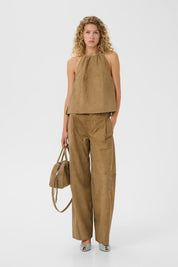 Sandbraune Wildlederhose