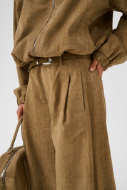 Sandbraune Wildlederhose