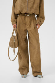Sandbraune Wildlederhose