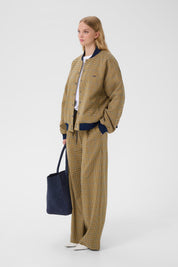 Weite, karierte Trackpants