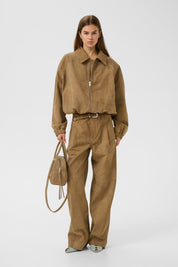 Sandbraune Wildlederhose