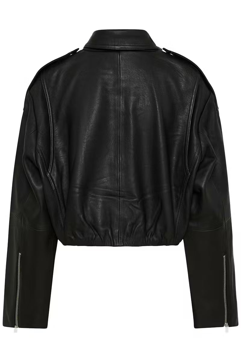GESTUZ Verkürzte Lederjacke