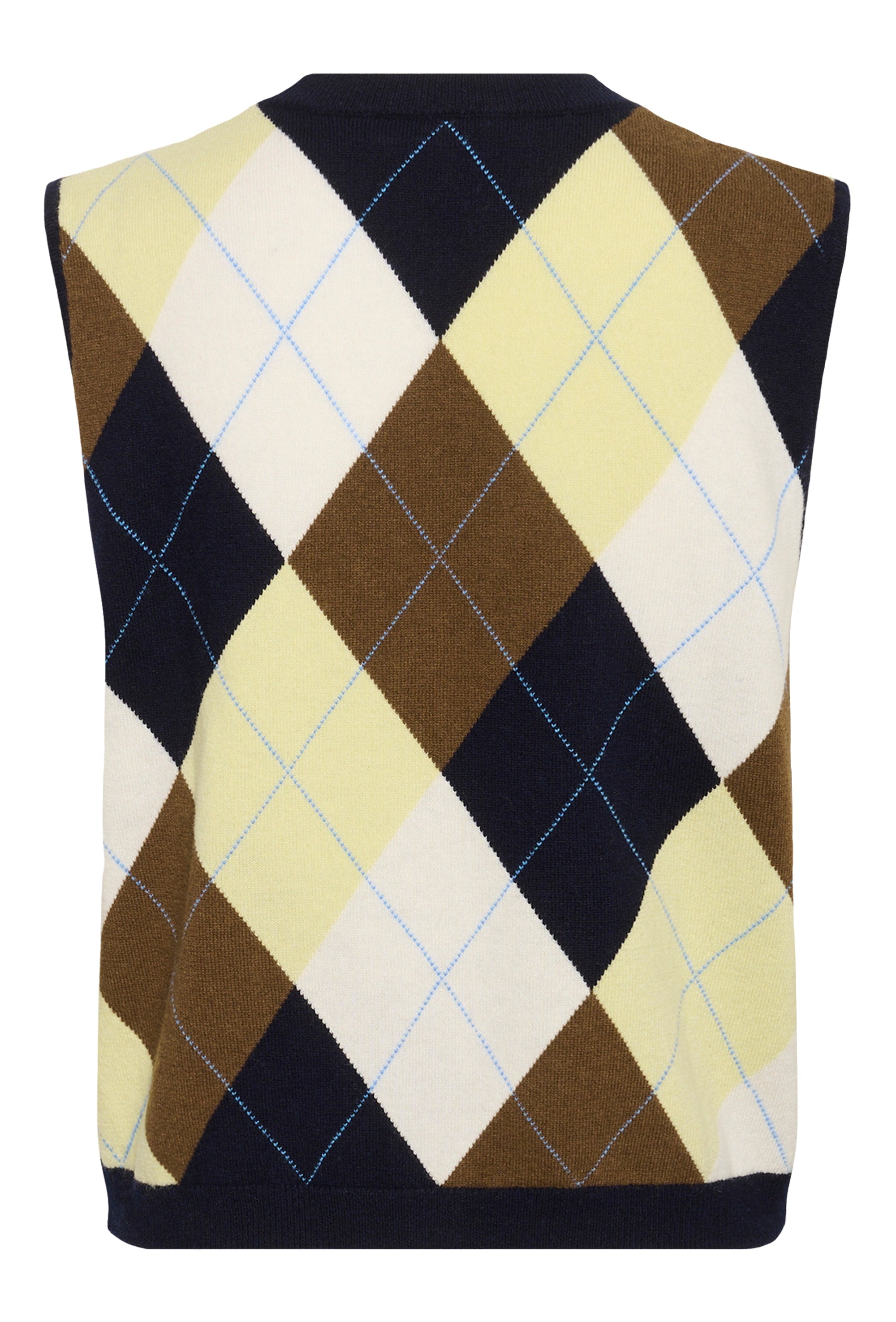 Strickweste mit Argyle Muster