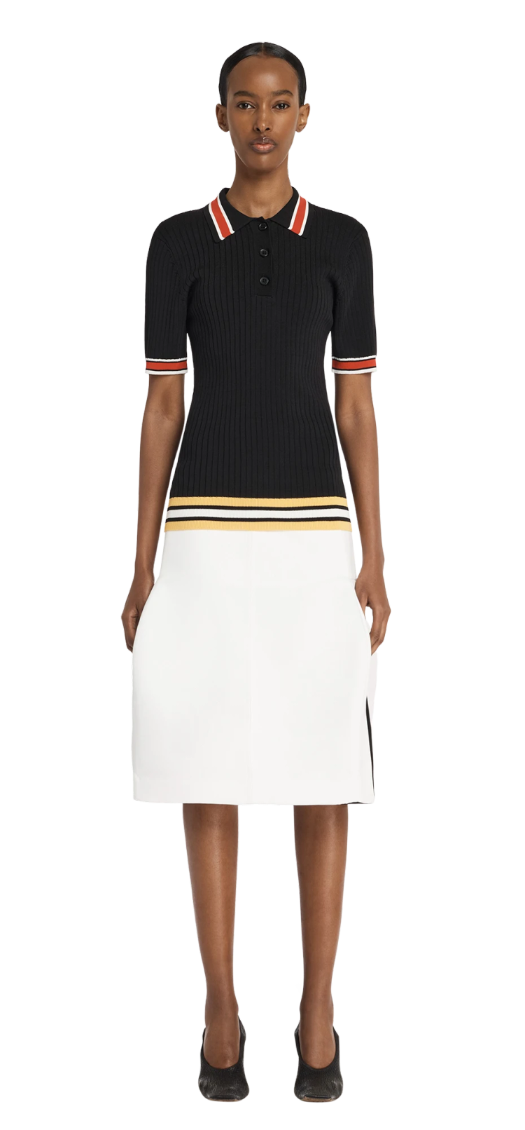 Entire Studios Nachtblaues Strickpolo