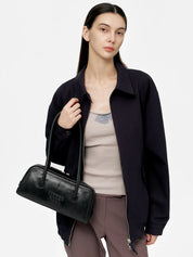 MARGESHERWOOD Soft Boston Henkeltasche in Schwarz