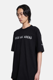 44LABELGROUP Oversized Printed Tshirt "Access All Areas"
