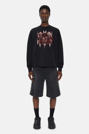 44LABELGROUP Oversized Printed Crewneck "Damage"