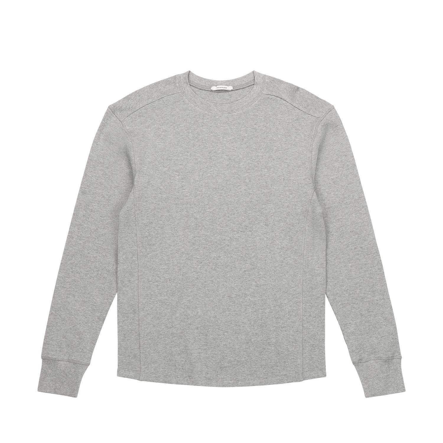 ENTIRE STUDIOS Graumeliertes Thermal Longsleeve – Ansicht 1