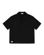 Entire Studios Schwarzes Pyjamahemd mit kurzen Ärmeln