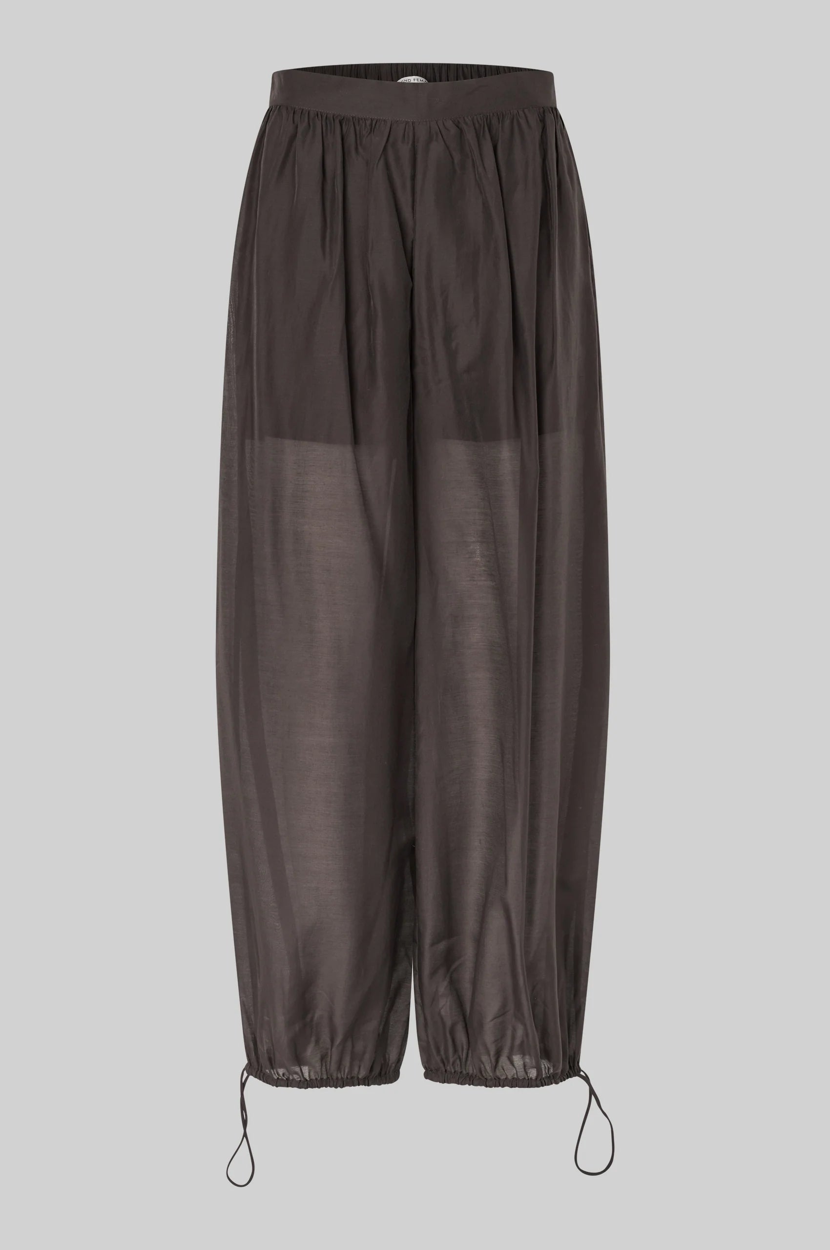 Dunkelbraune Hose mit Ballooneffekt