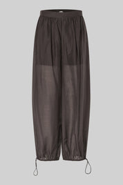 Dunkelbraune Hose mit Ballooneffekt