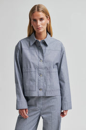 Gestreiftes Denim Overshirt