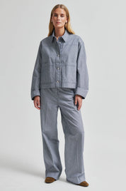 Gestreiftes Denim Overshirt