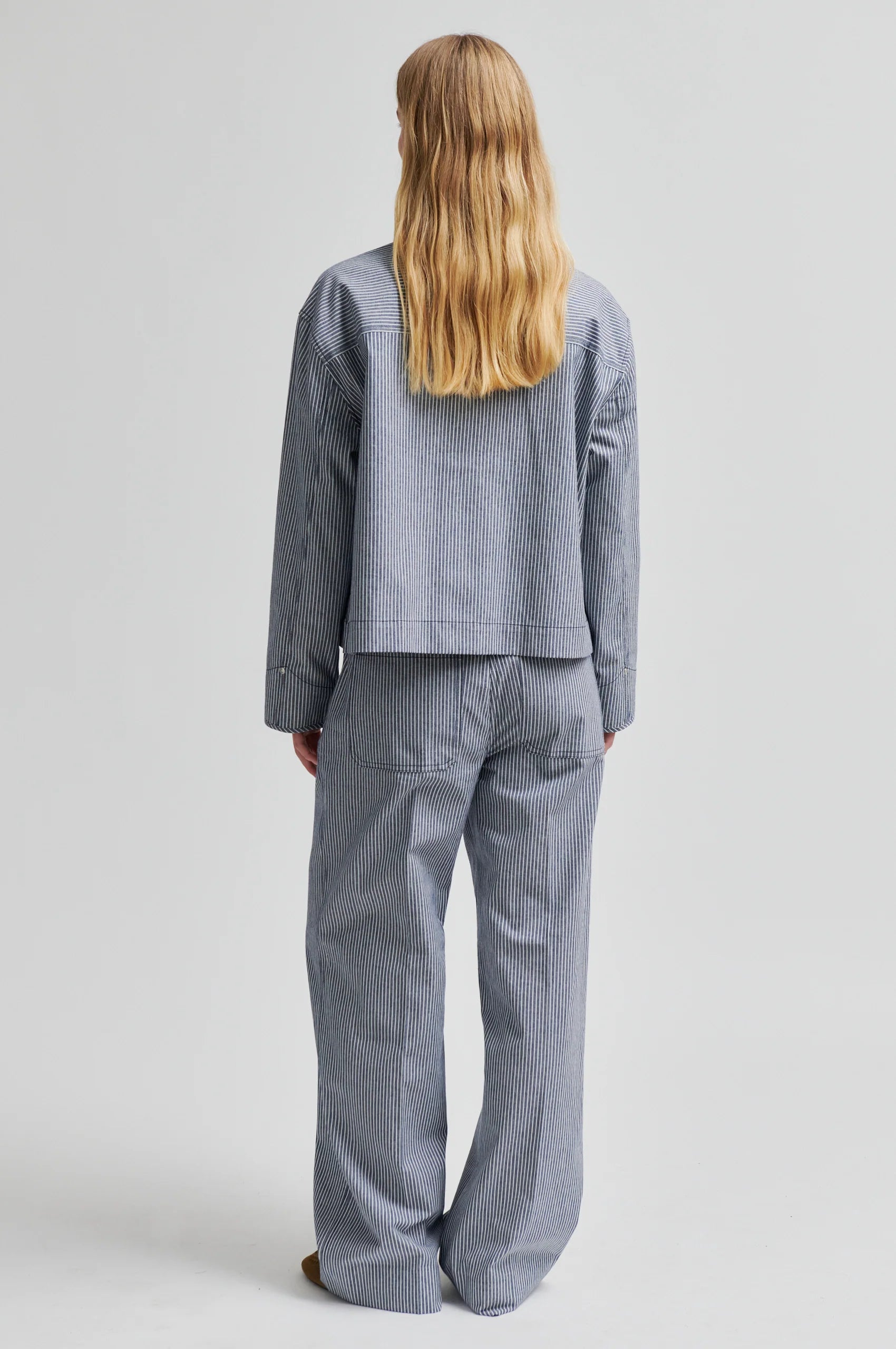 Gestreiftes Denim Overshirt