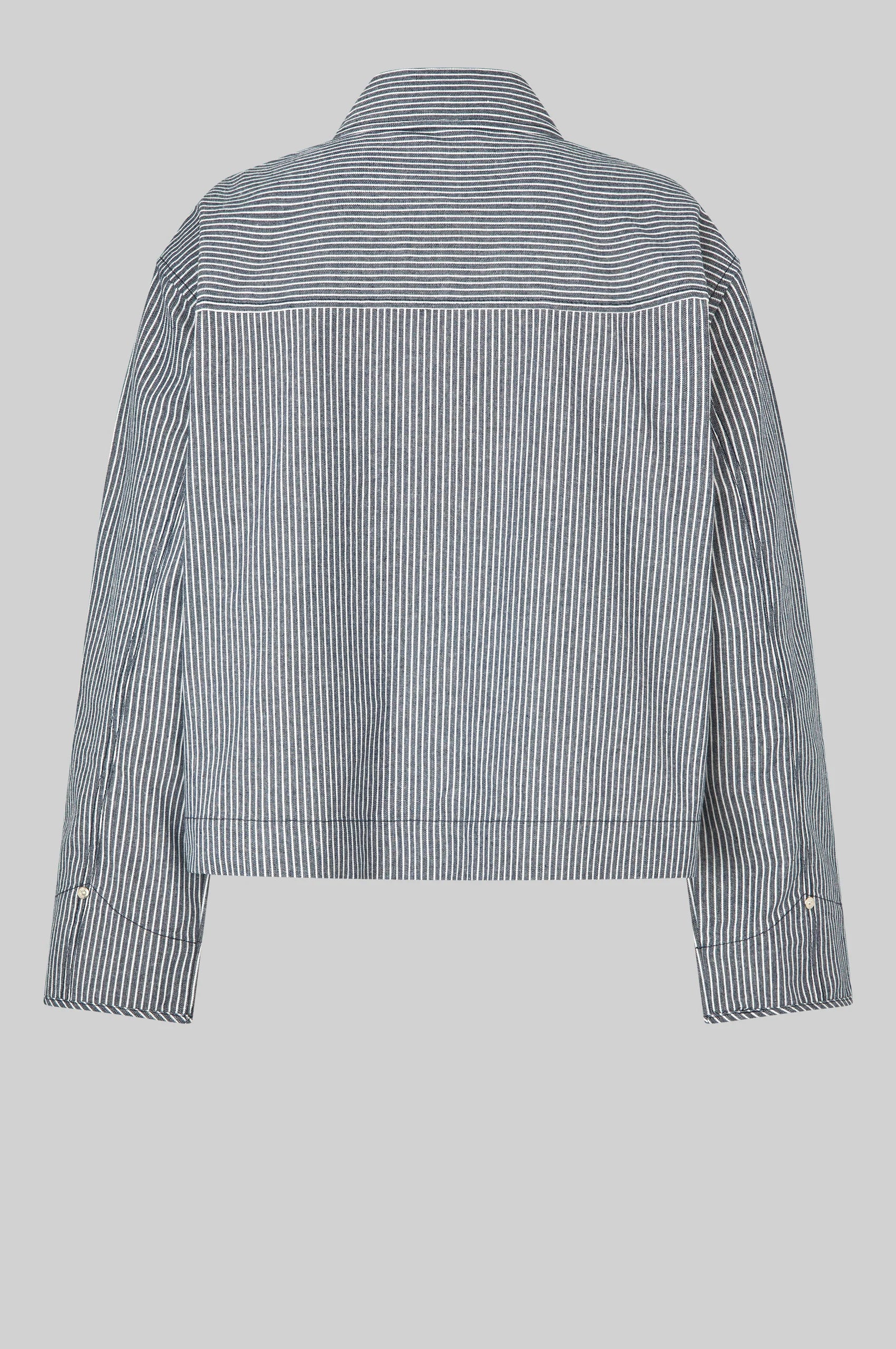 Gestreiftes Denim Overshirt