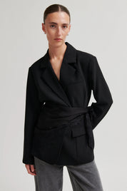 Dunkelbraunes Satintuch