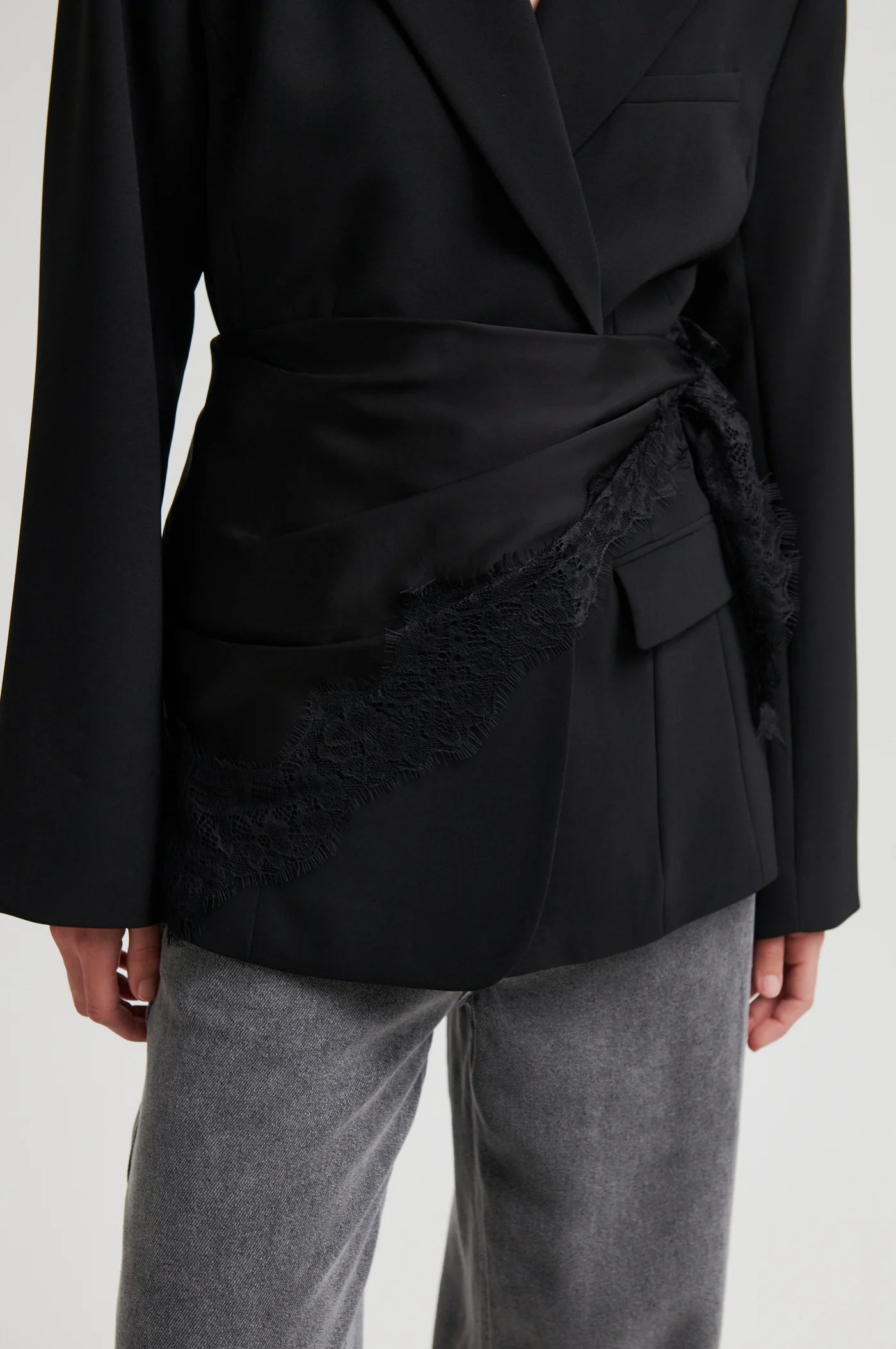 Dunkelbraunes Satintuch