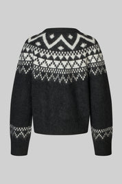 Second Female Schwarzer Cardigan mit Intarsie – Ansicht 7
