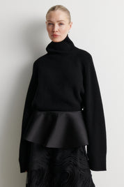 Second Female Schwarzer Peplum-Gürtel – Ansicht 2