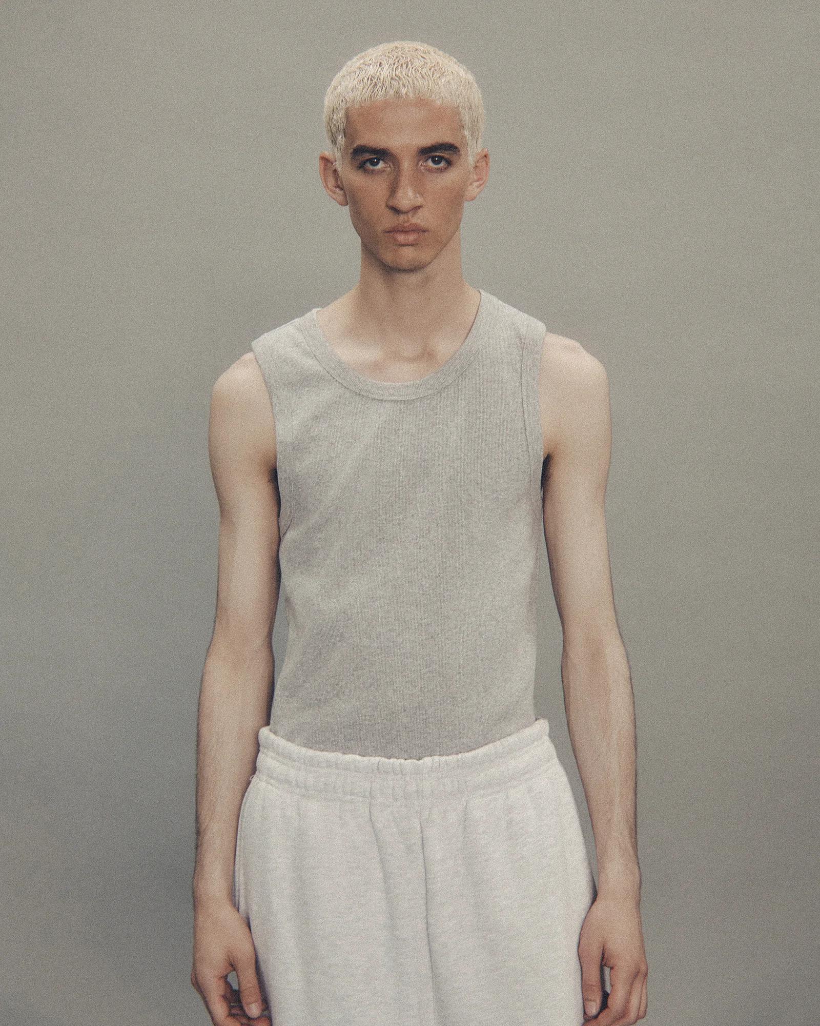 ENTIRE STUDIOS Graues Ripptanktop – Ansicht 1