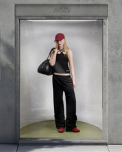 AVAVAV Schwarze Sweatpants mit Raffung