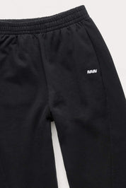 AVAVAV Schwarze Sweatpants mit Raffung – Rückansicht