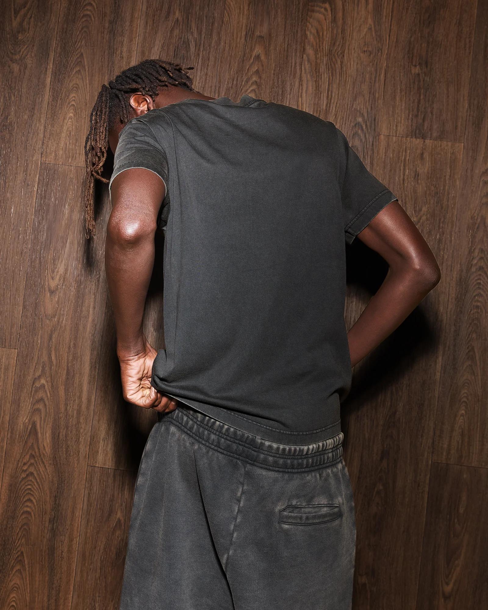 ENTIRE STUDIOS Schwarzes Basic Tee – Ansicht 1