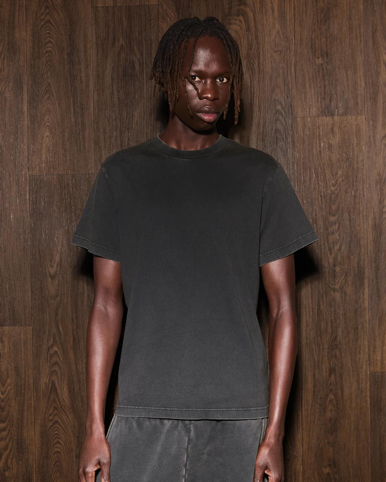 ENTIRE STUDIOS Schwarzes Basic Tee – Ansicht 2