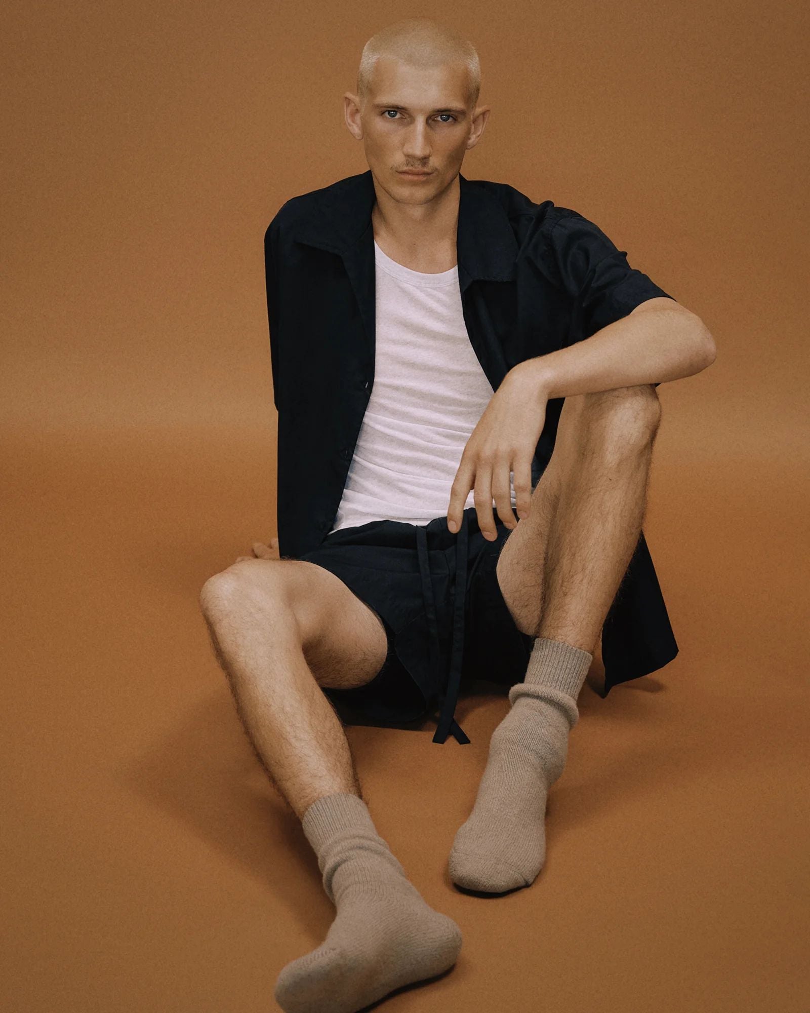 Entire Studios Schwarze Pyjamashorts