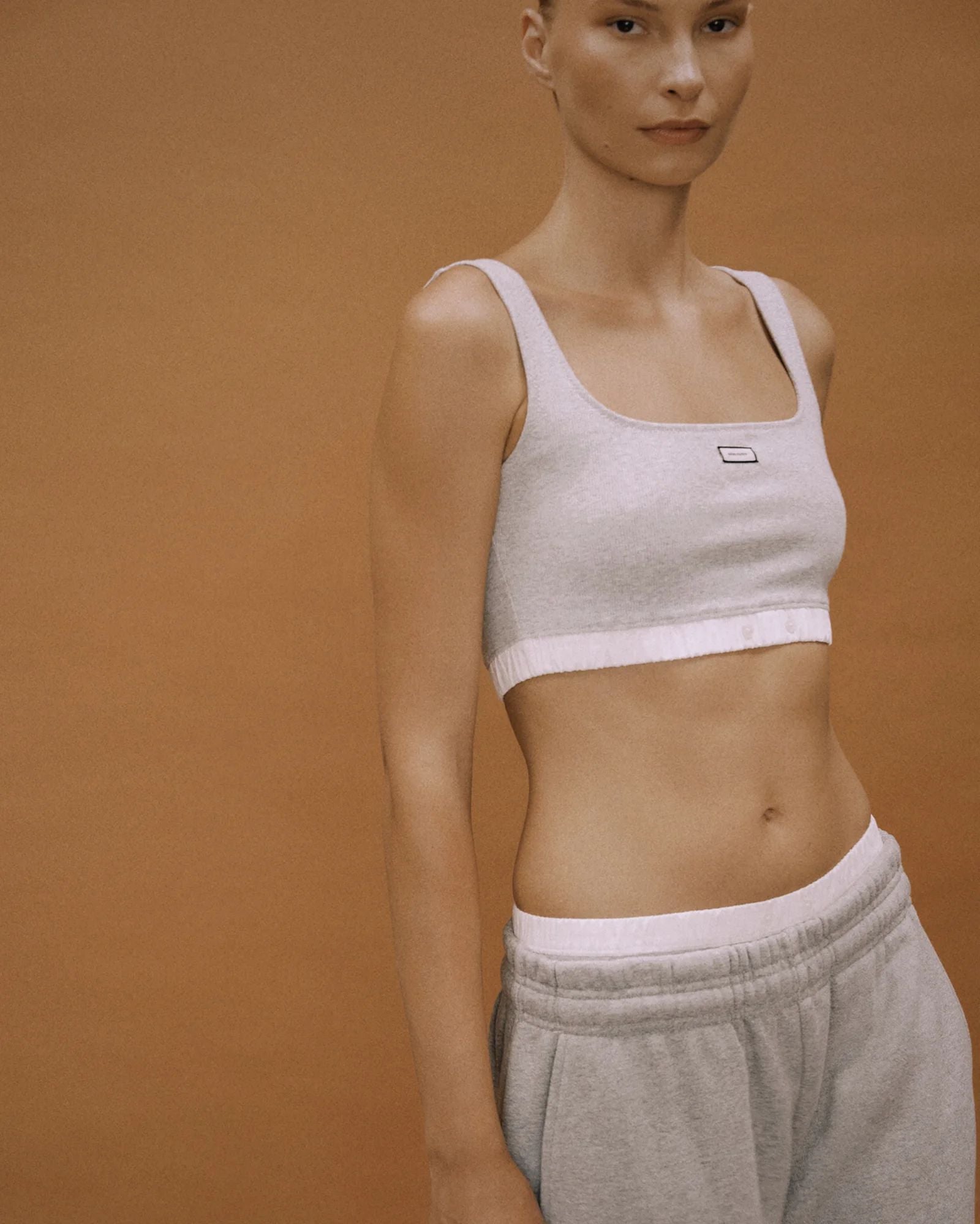 Entire Studios Graumeliertes Bralette